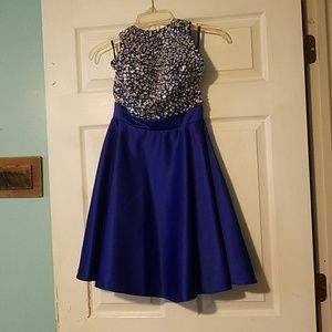 Dark blue dress